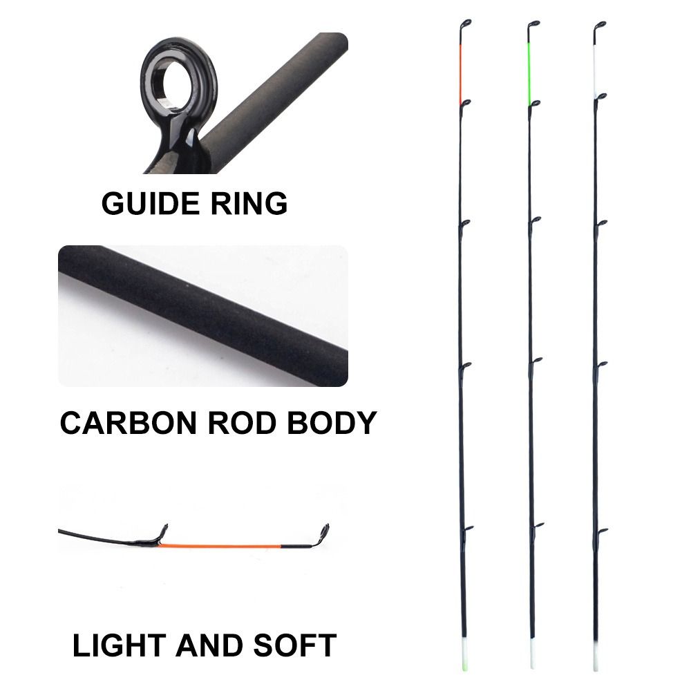 Fishing Rod Guide Replacement - FTK Carbon fiberglass Top Tip 120gM/L/H
