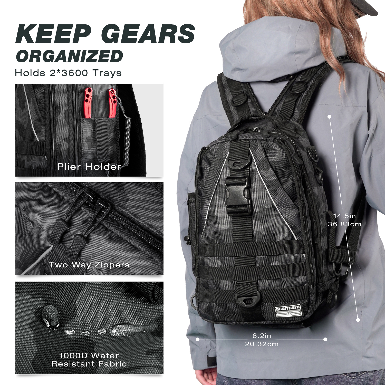 Fishing Backpack Tackle Sling  - مراجعة Fishing Rod Fly وسعره