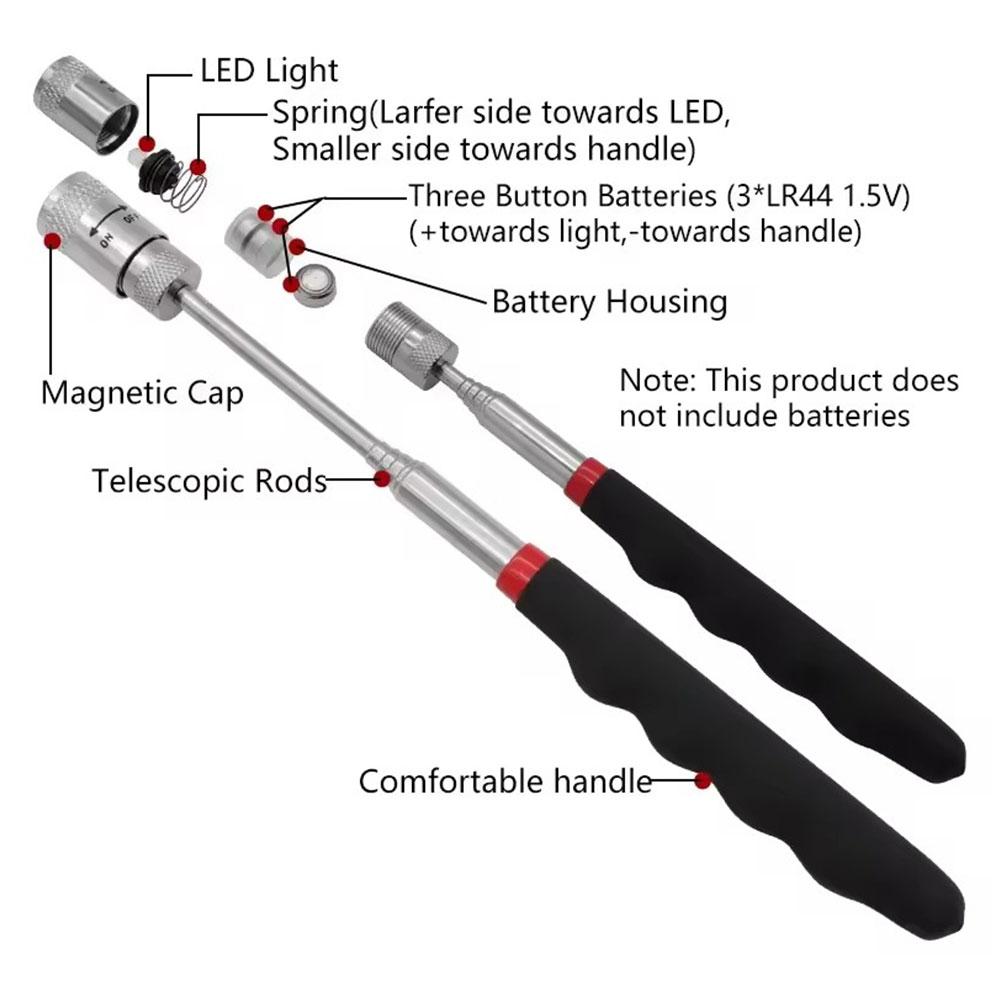 Telescopic Magnetic Pen with L - مراجعة Fishing Rod Travel وسعره