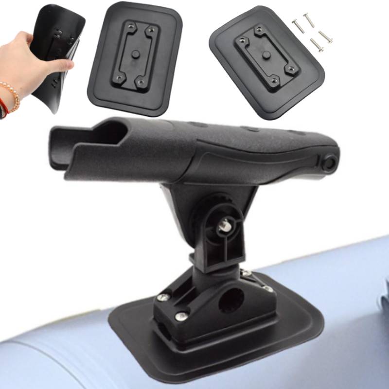 1 Set Inflatable Boat Fishing  - مراجعة Fishing Rod Holder وسعره