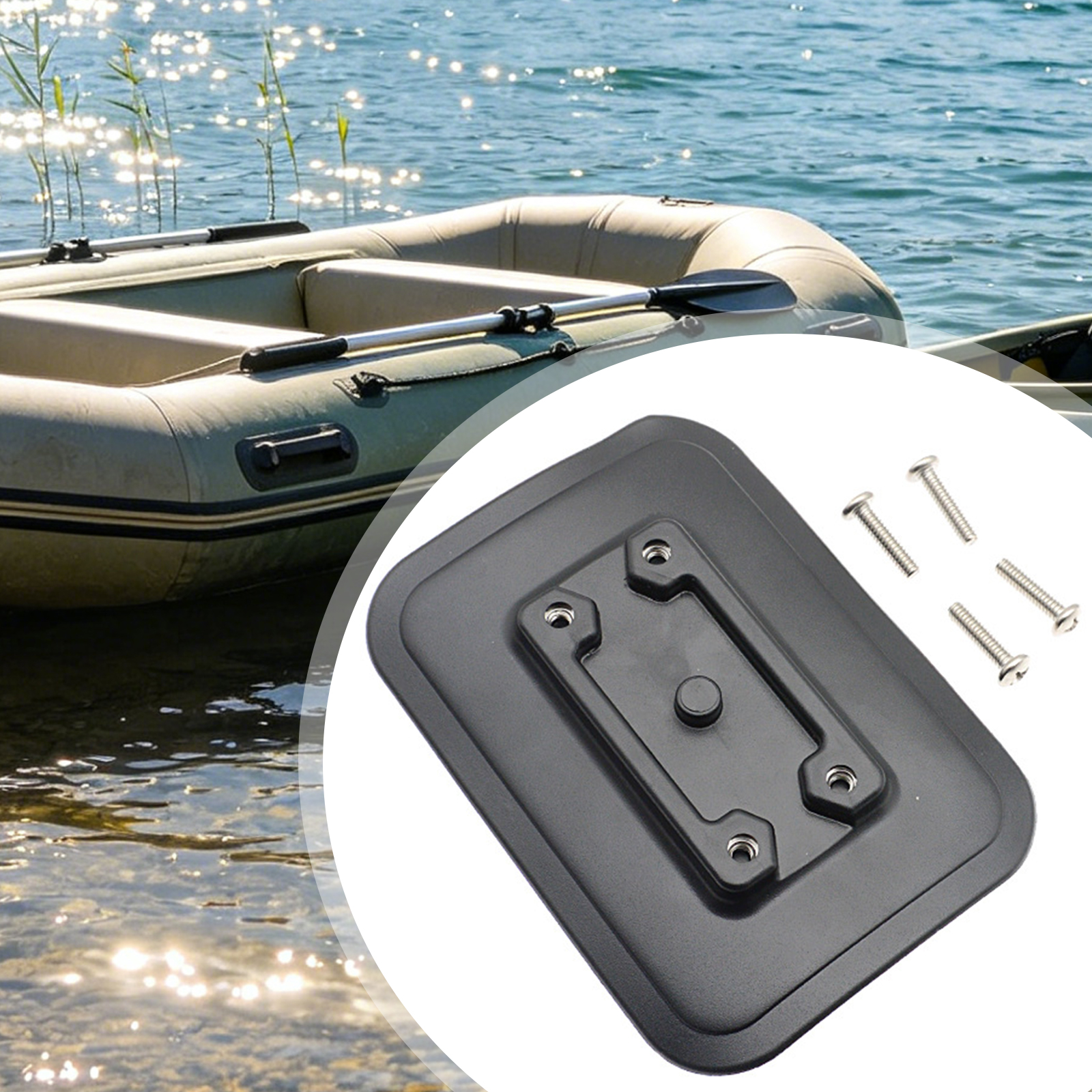1 Set Inflatable Boat Fishing  - مراجعة Fishing Rod Holder وسعره