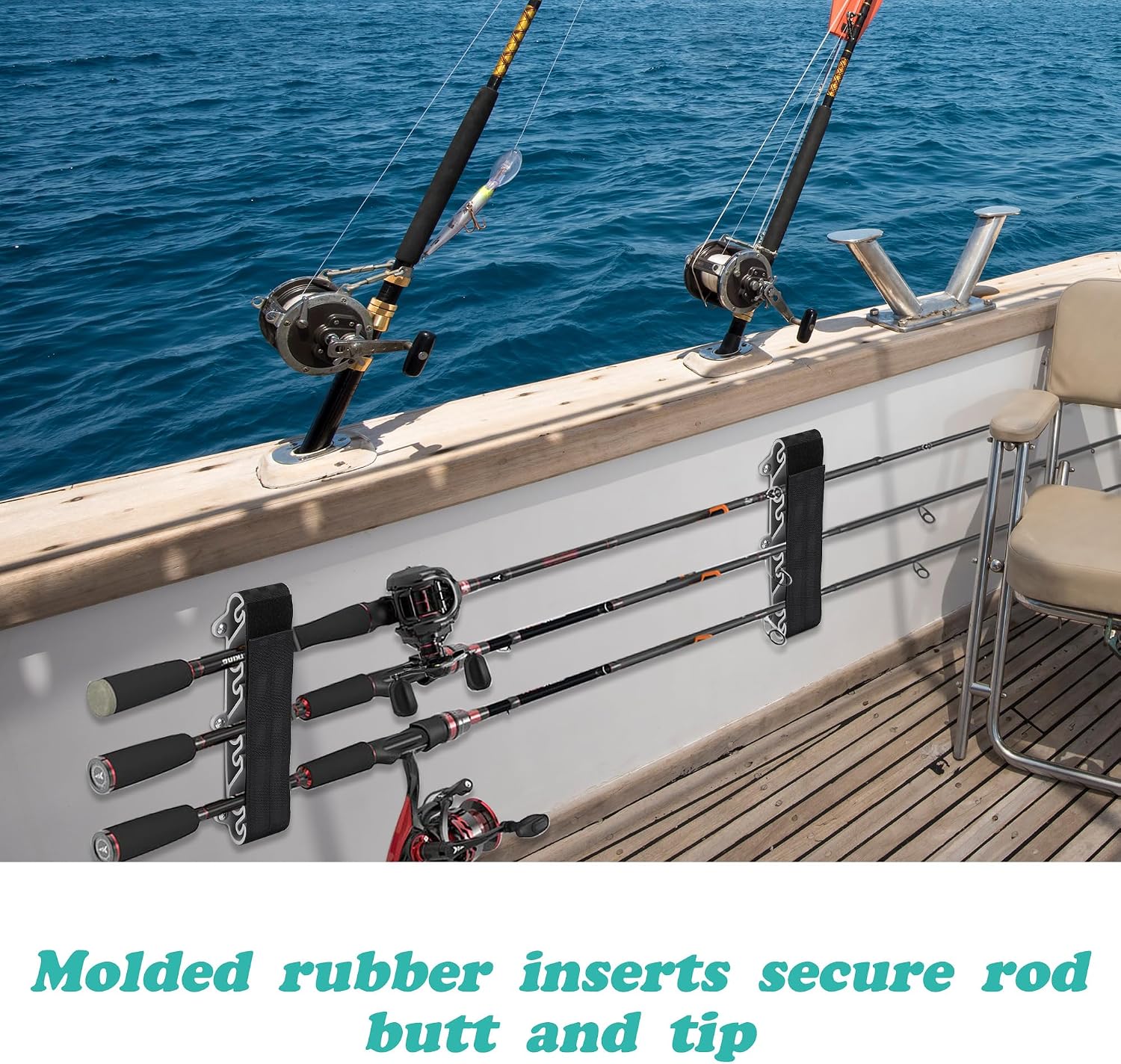 RunNico 2 pack Boating Vertica - مراجعة Fishing Rod Rack وسعره