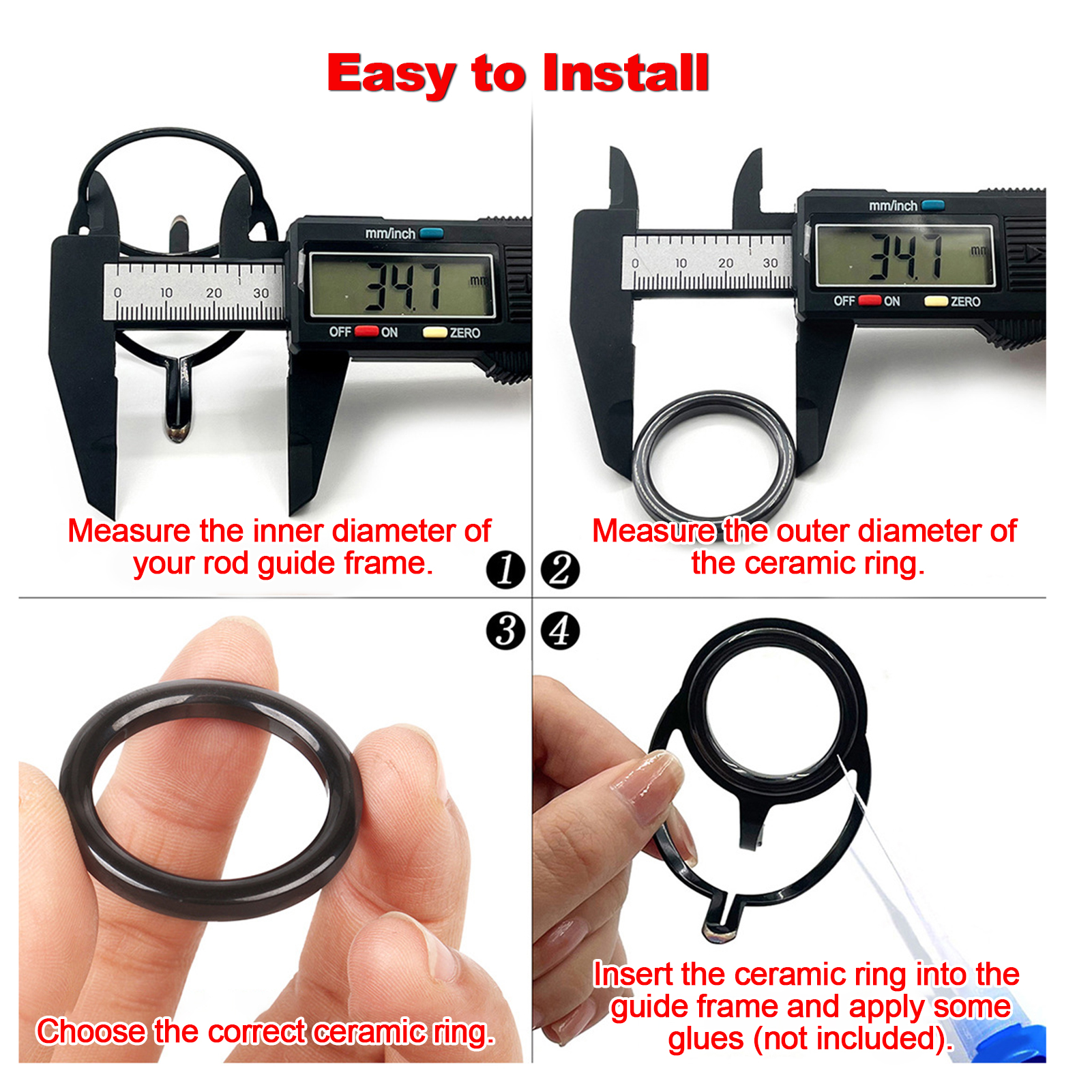 Fishing Rod Guide Repair Kit C - مراجعة Fishing Rod Repair Kit وسعره