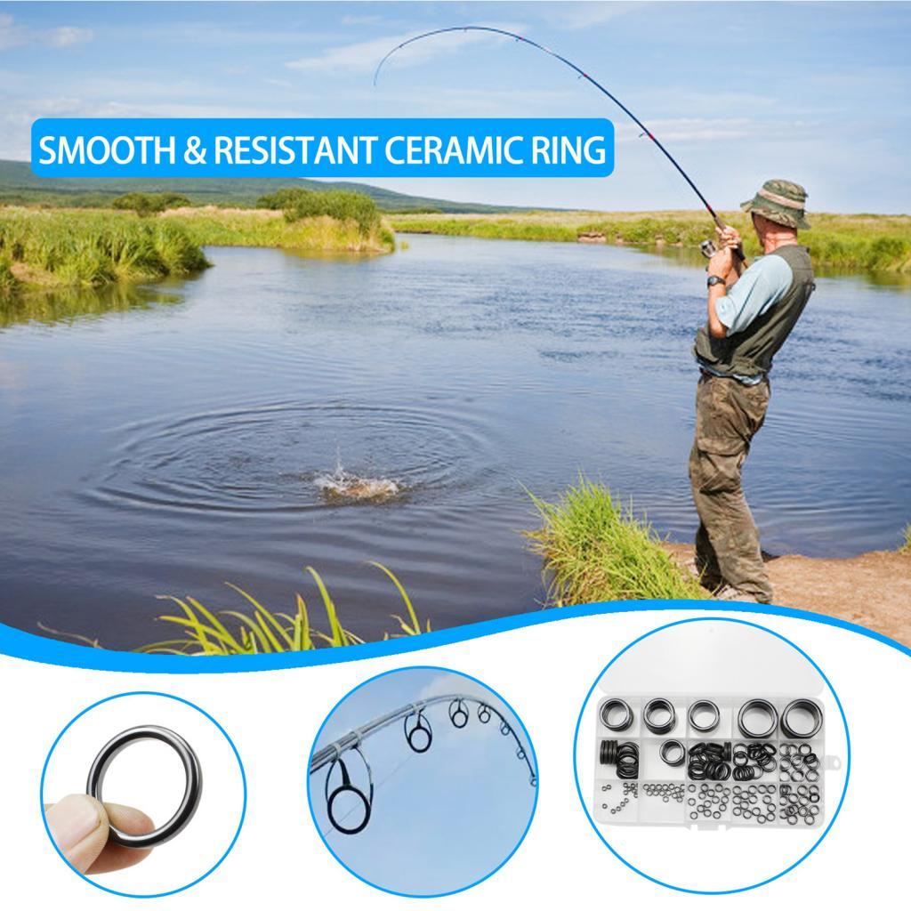 26 Pieces Fishing Rod Guides C - مراجعة Fishing Rod Tip Replacement وسعره