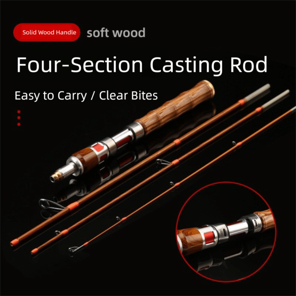 4 Sections Spinning Fishing Ro - مراجعة Fishing Rod Carbon Fiber وسعره