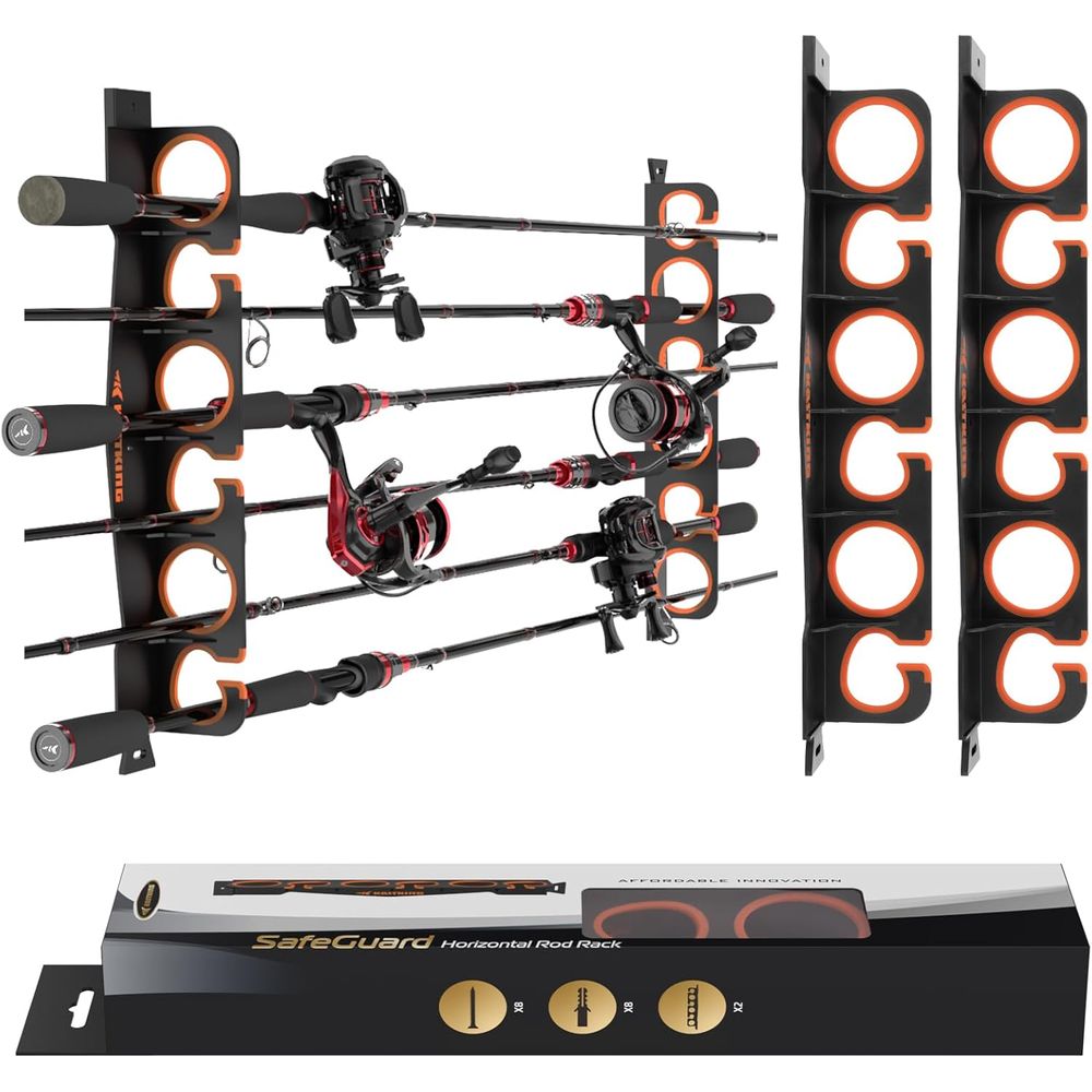 Rod Holder Organizer: Wall/Cei - مراجعة Fishing Rod Combo وسعره