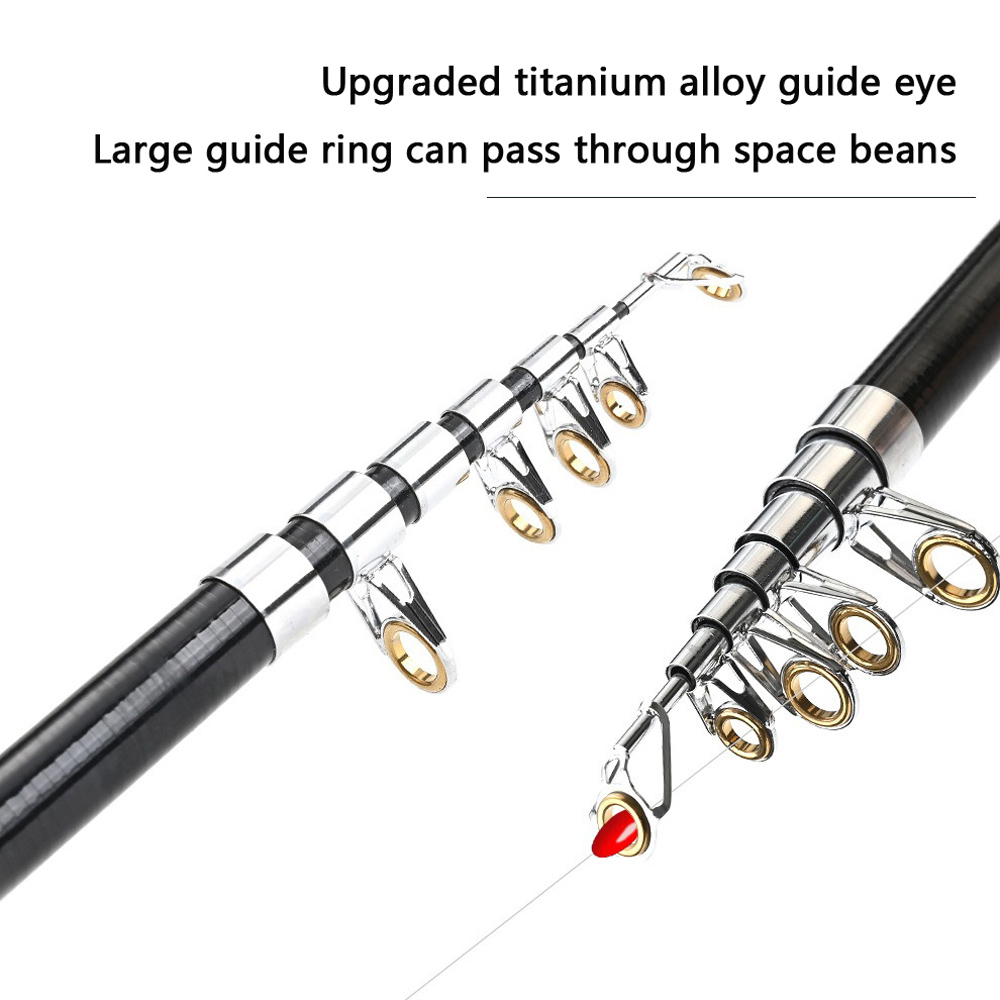 1Set Durable Telescopic Mini F - مراجعة Fishing Rod Combo وسعره