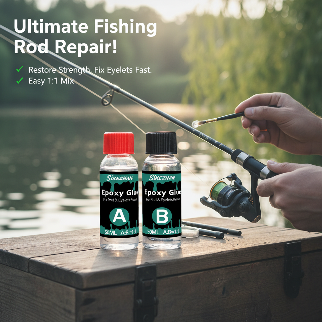 AB Epoxy 1:1 for Fishing Rod R - مراجعة Fishing Rod Repair Kit وسعره