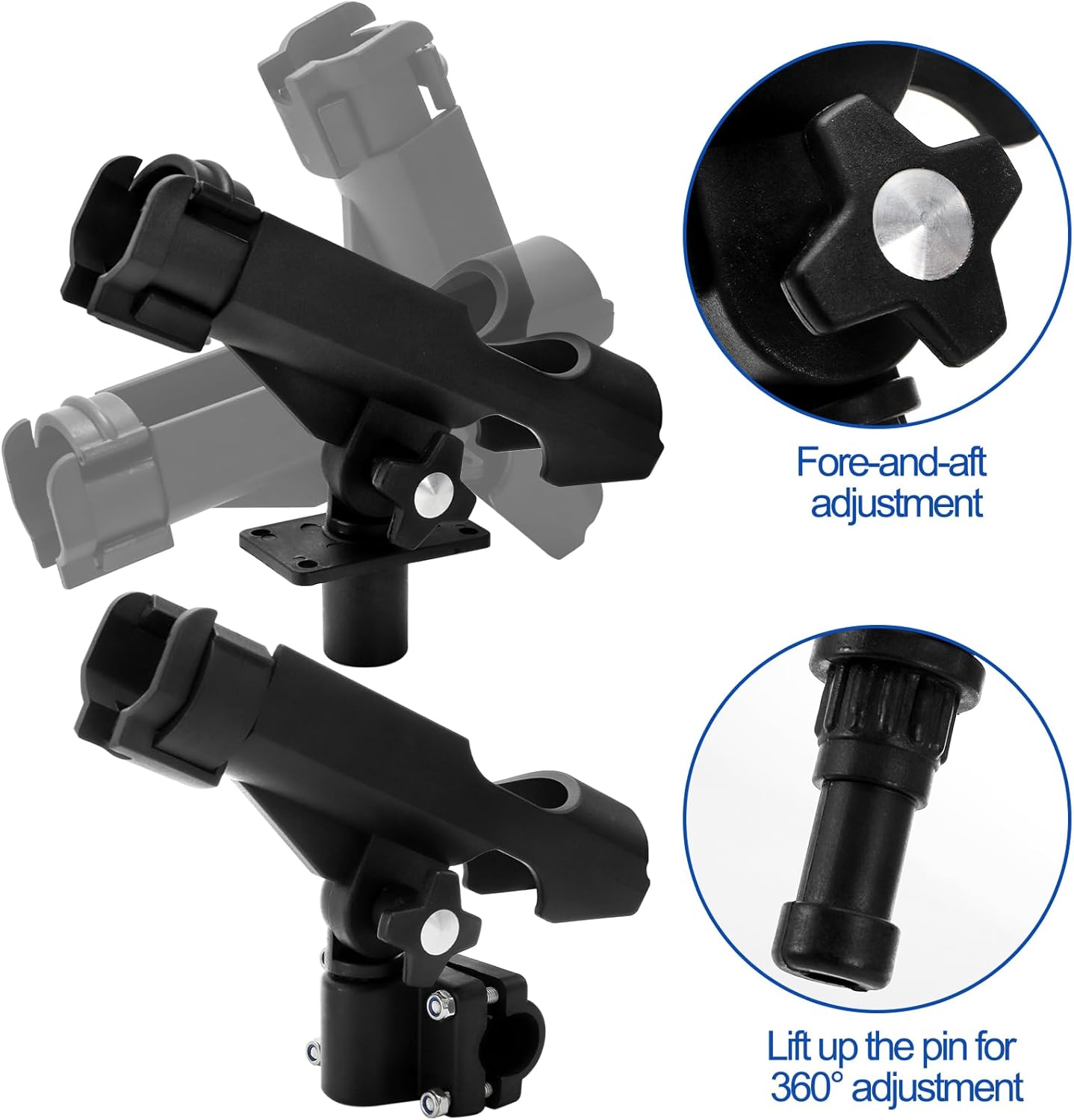 2 Pack Fishing Rod Holder with - مراجعة Fishing Rod Boat وسعره