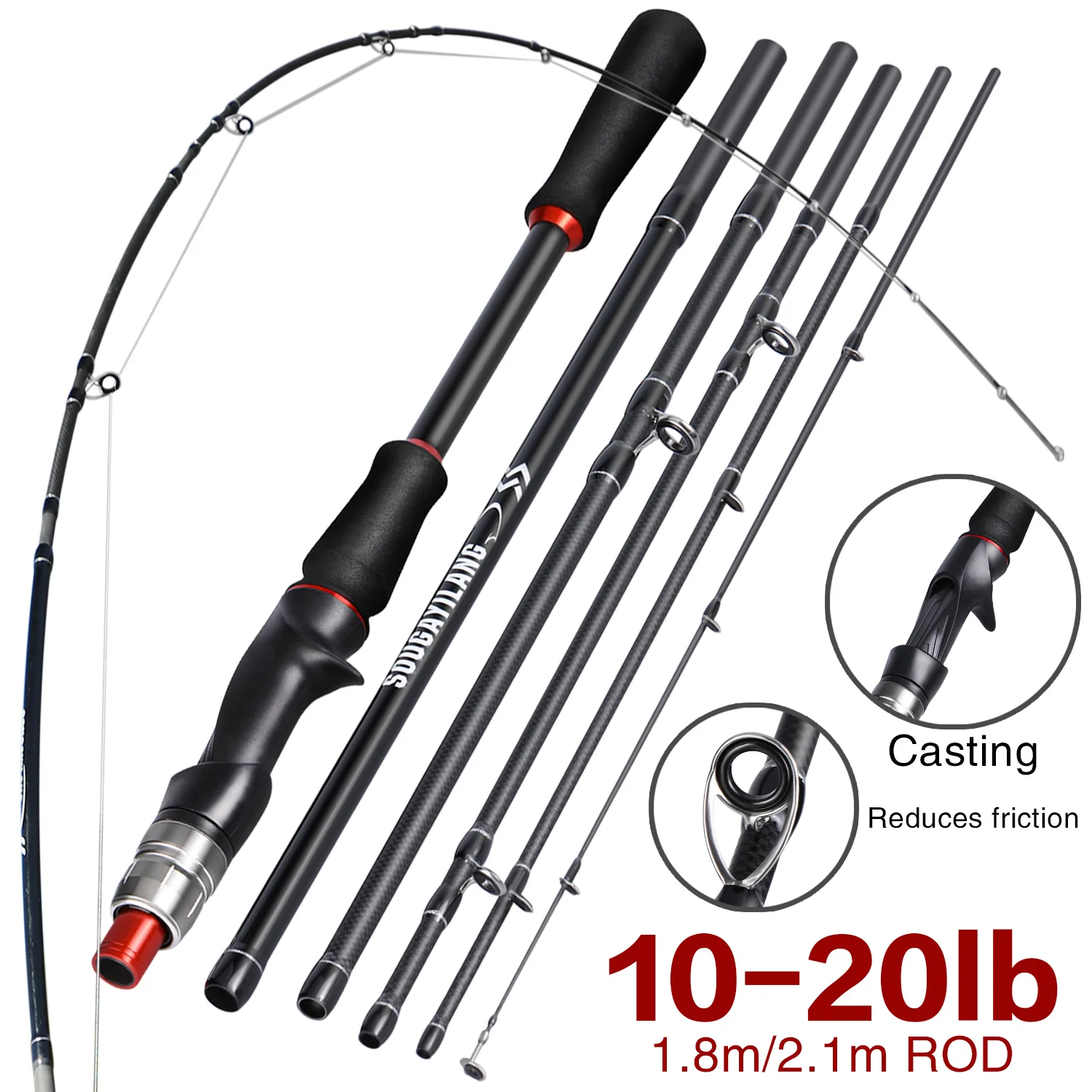 Sougayilang Lure Fishing Rod 1 - مراجعة Fishing Rod Surf وسعره