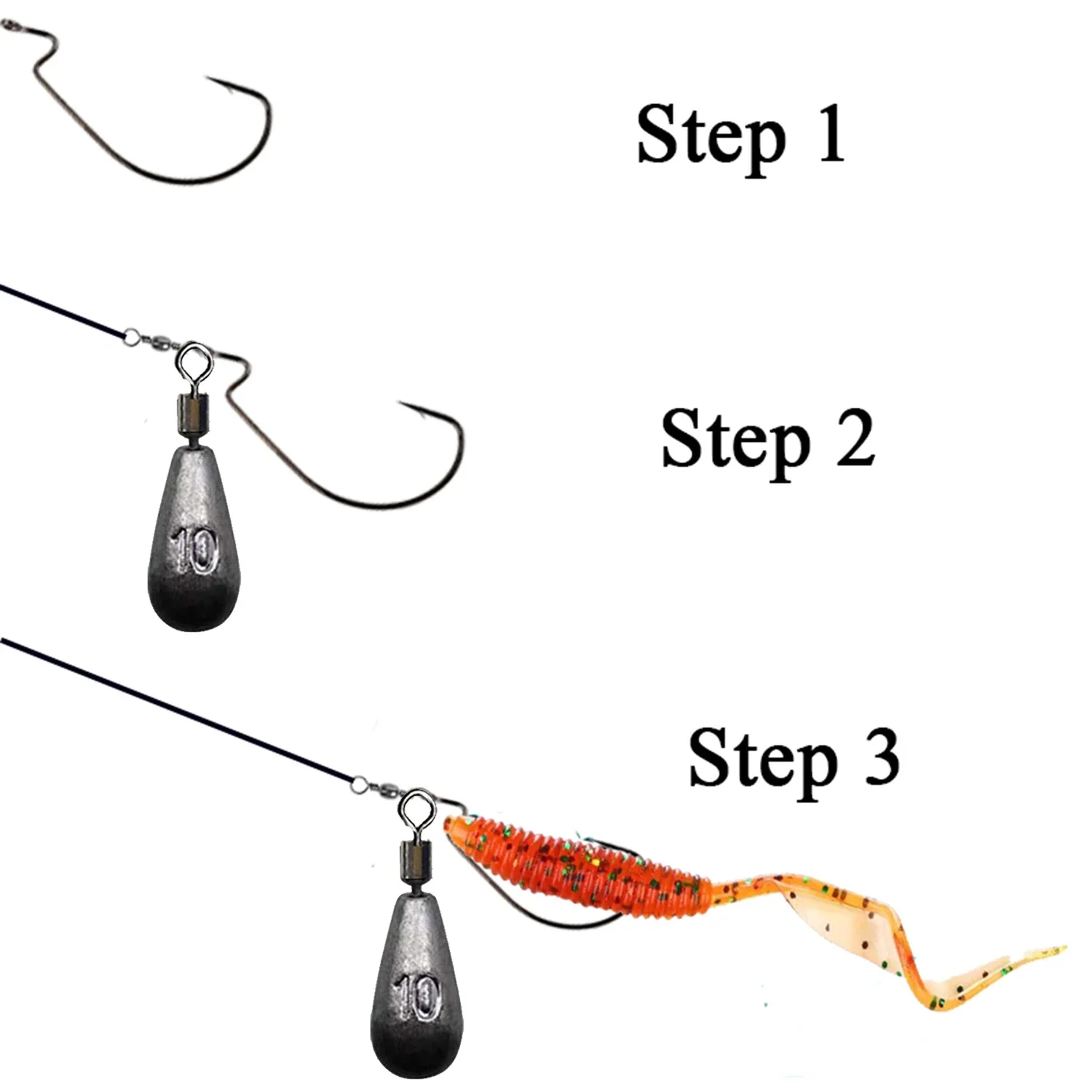 10pcs/lot Fishing Weight Sinke - مراجعة Fishing Rod Building Kit وسعره