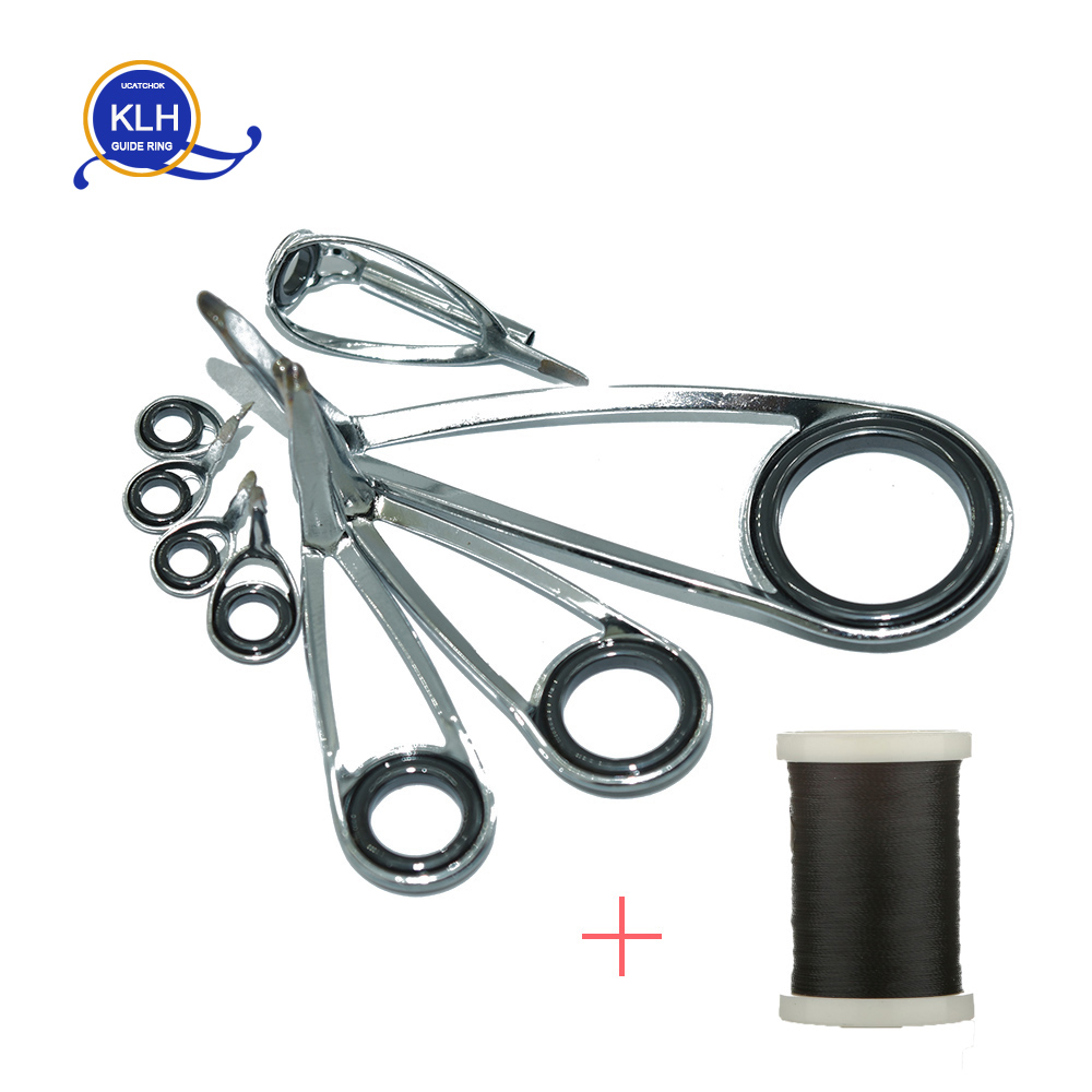 8pcs/Kit KLH Bracket Stainless - مراجعة Fishing Rod Spinning وسعره