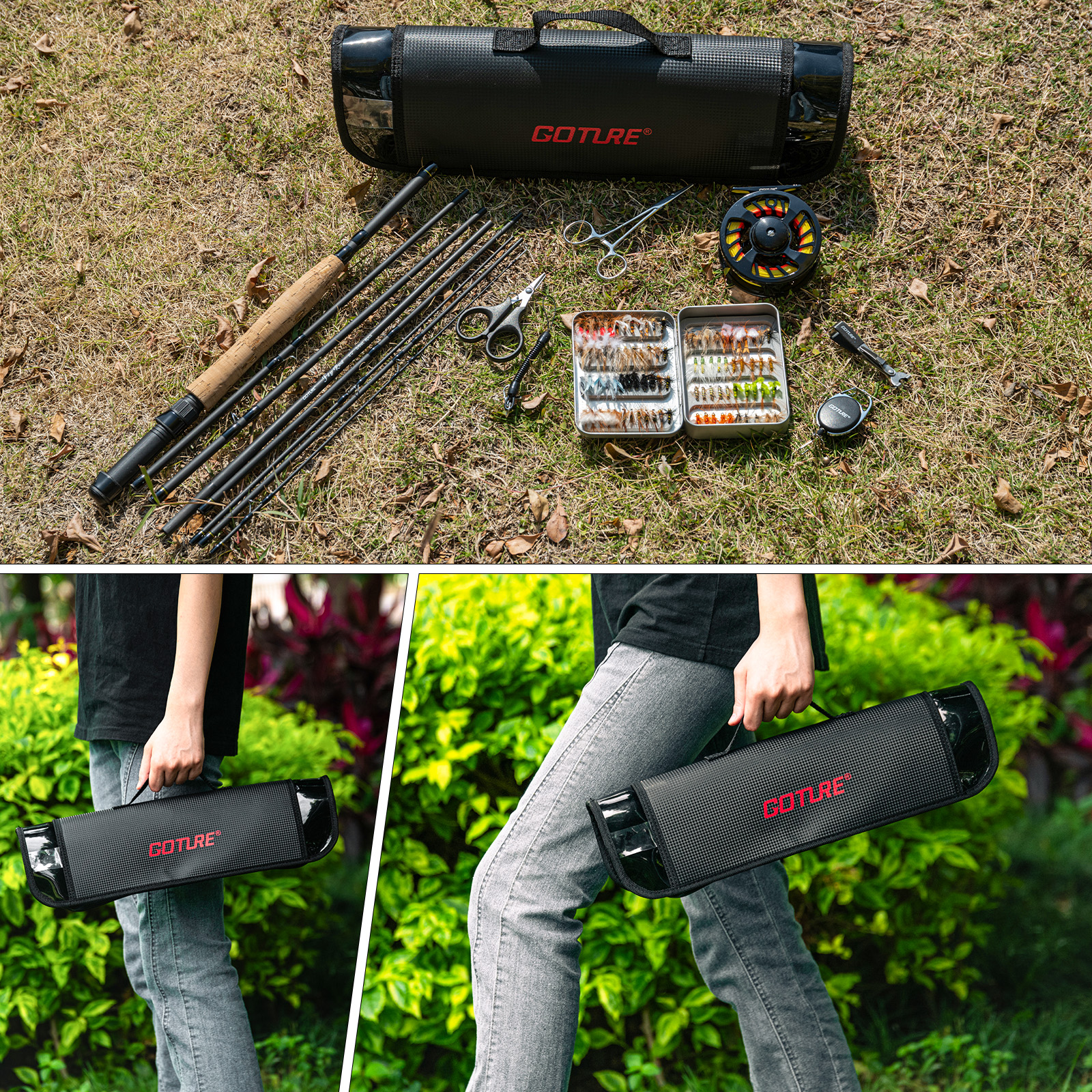Goture Fly Fishing Rod and Ree - مراجعة Fishing Rod Fly وسعره
