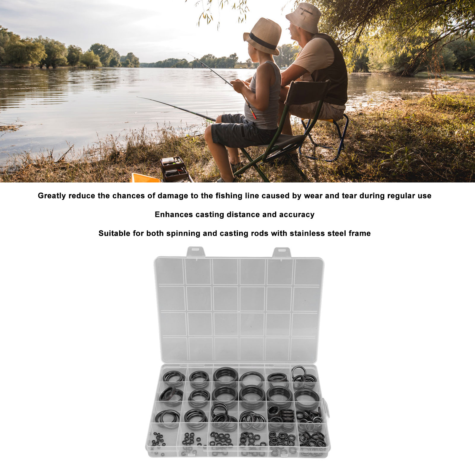 Fishing Rod Guide Repair Kit F - مراجعة Fishing Rod Casting وسعره