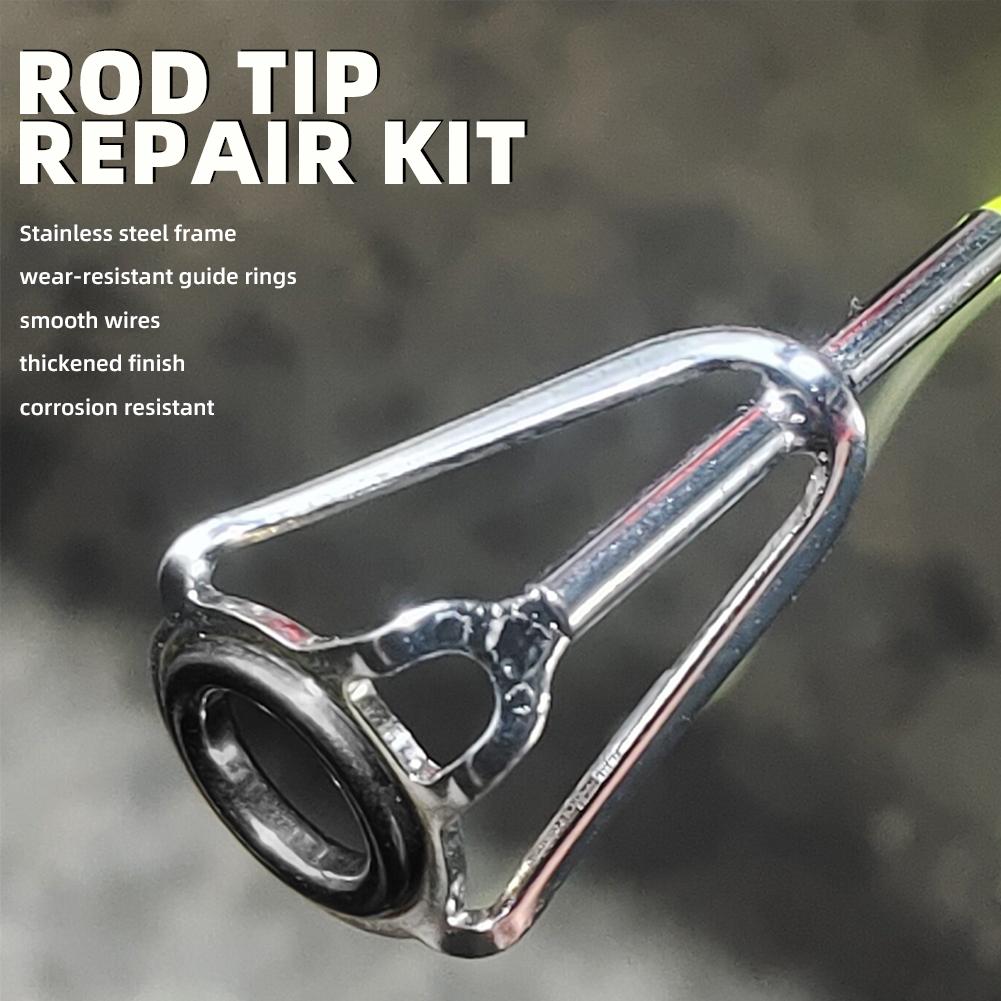 Rod Tip Repair Kit 10pcs Fishi - مراجعة Fishing Rod Casting وسعره