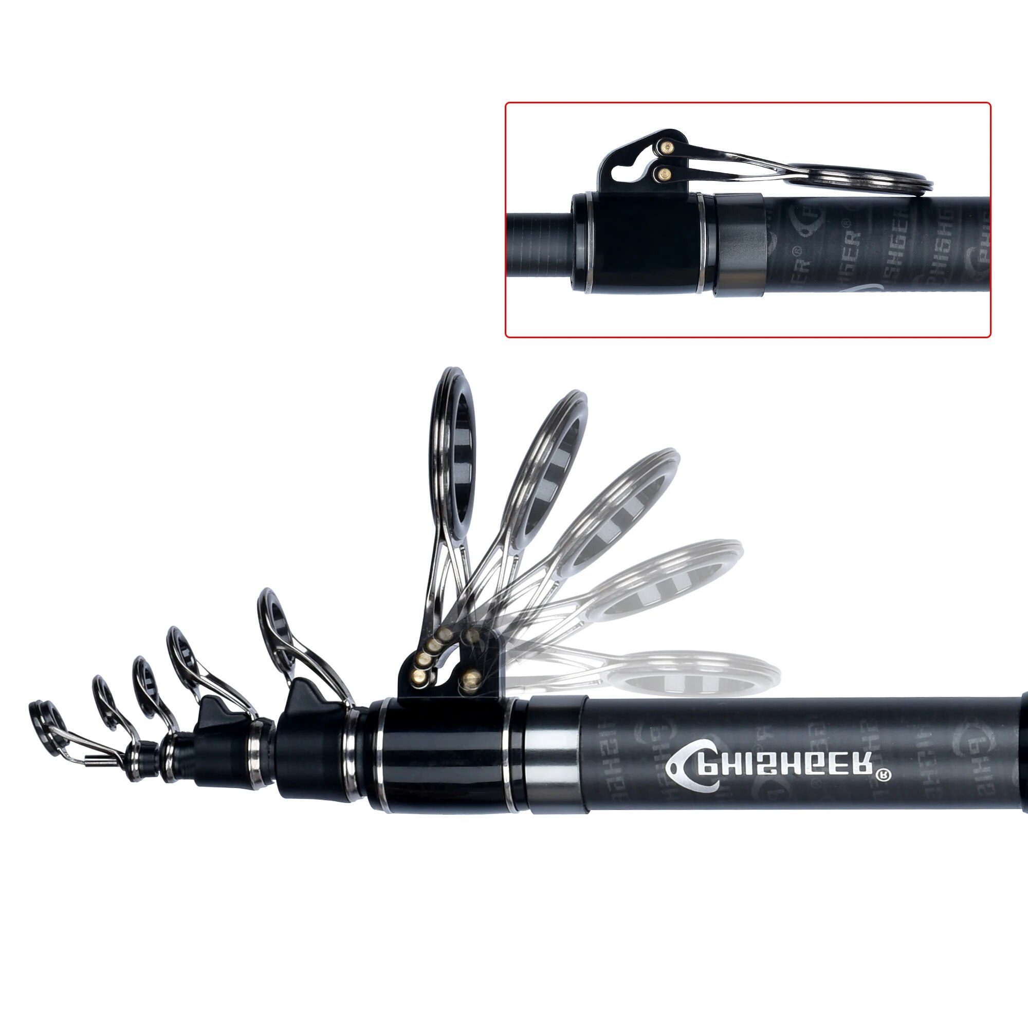PHISHGER Telescopic Surf Spinn - مراجعة Fishing Rod Surf وسعره