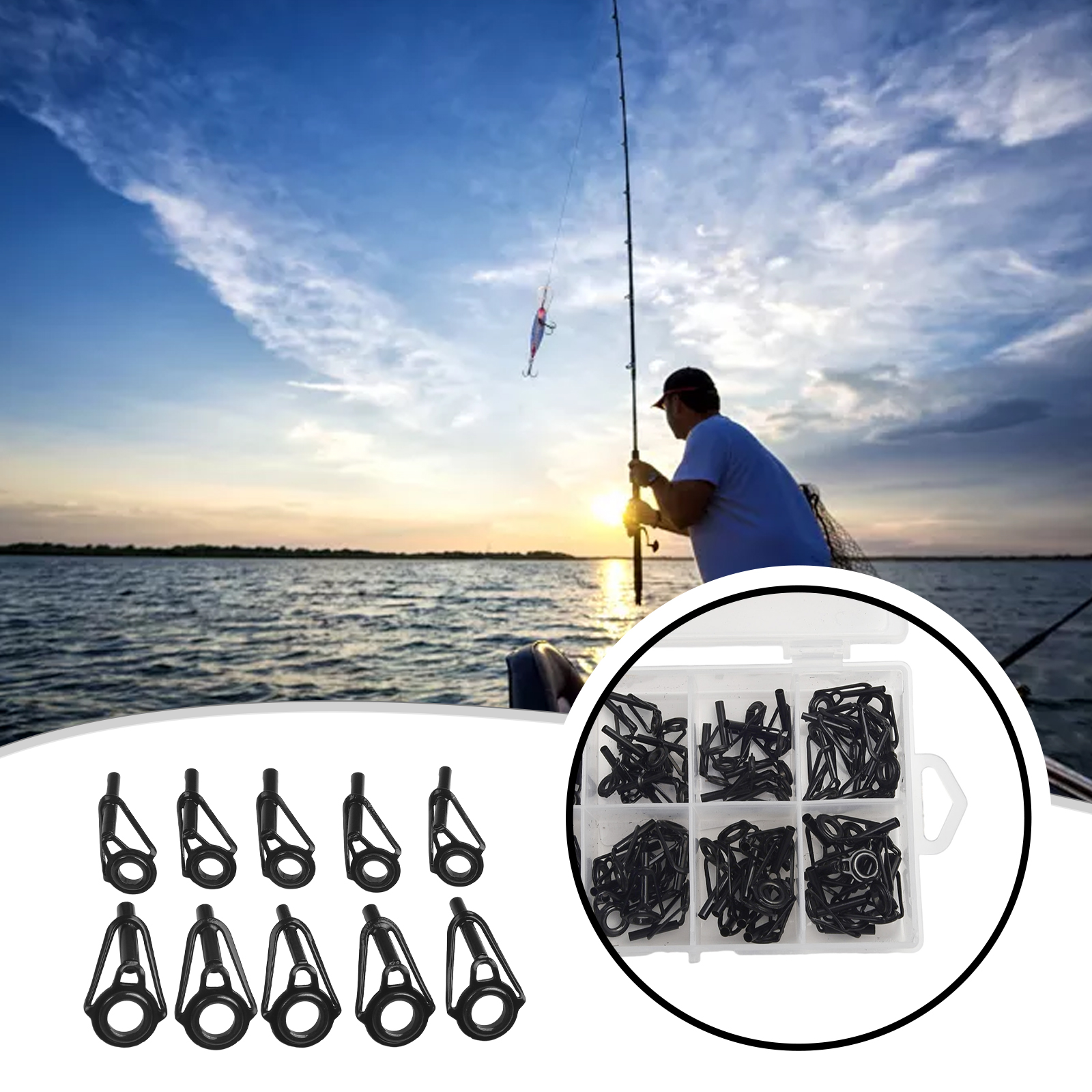 Part Ceramic Ring Ceramic Fish - مراجعة Fishing Rod Tip Replacement وسعره