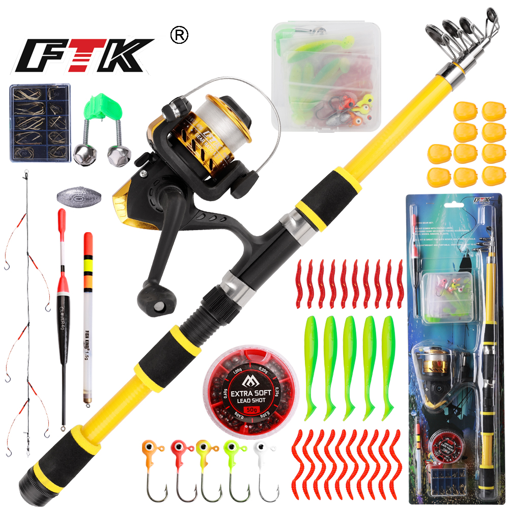 FTK 1.8m Fishing Rod and Reel  - مراجعة Fishing Rod Carbon Fiber وسعره