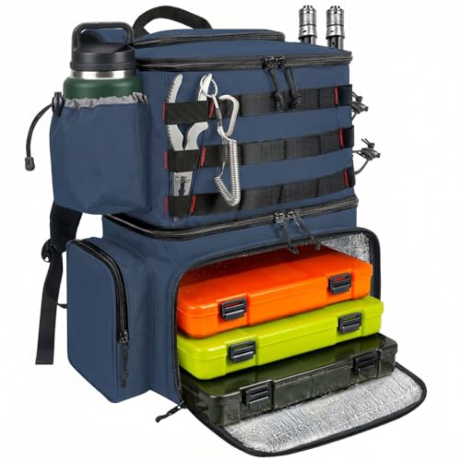 Fishing Backpack, Water Resist - مراجعة Fishing Rod Holder وسعره