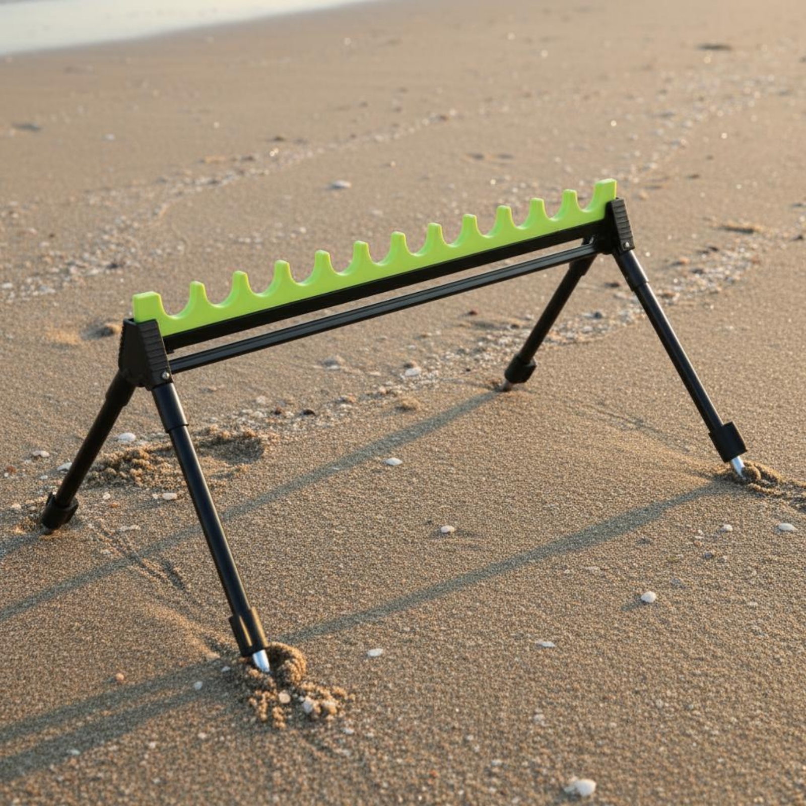 Beach Fishing Rod Stand Stable - مراجعة Fishing Rod Telescopic وسعره