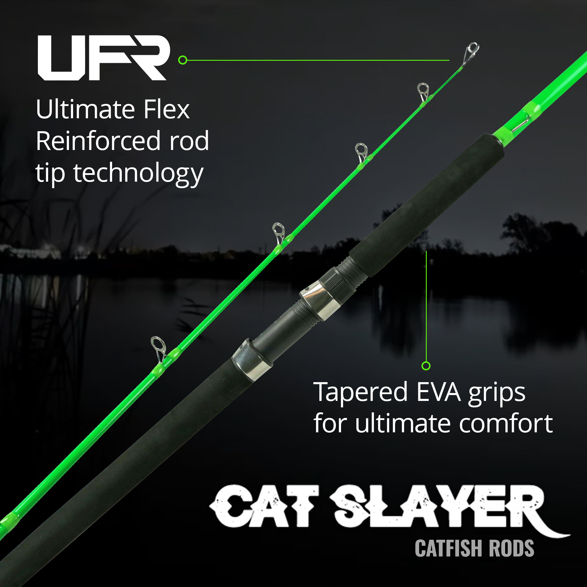 Cat Slayer 7 foot 6 inch mediu - مراجعة Fishing Rod Spinning وسعره