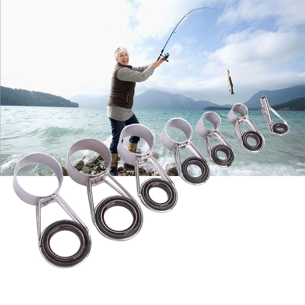 7 Sizes Raft DIY Tip Accessori - مراجعة Fishing Rod Tip Replacement وسعره