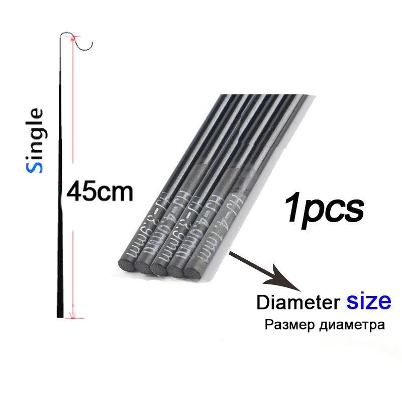 1.4mm-2.1mm 1 pieces 45cm Fish - مراجعة Fishing Rod Tip Replacement وسعره
