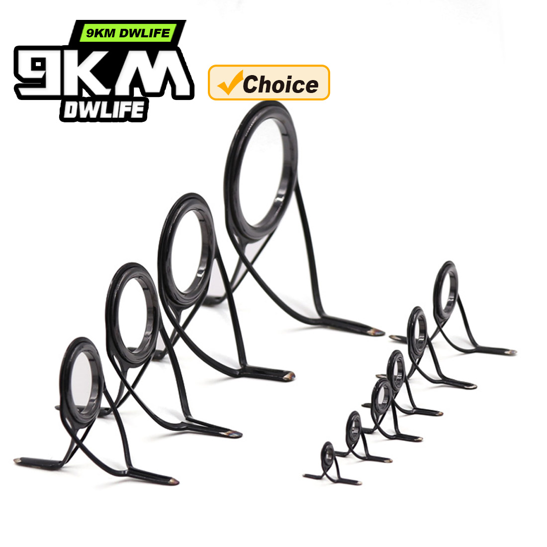 9KM OB Curved Rod Guide Kit 10 - مراجعة Fishing Rod Spinning وسعره