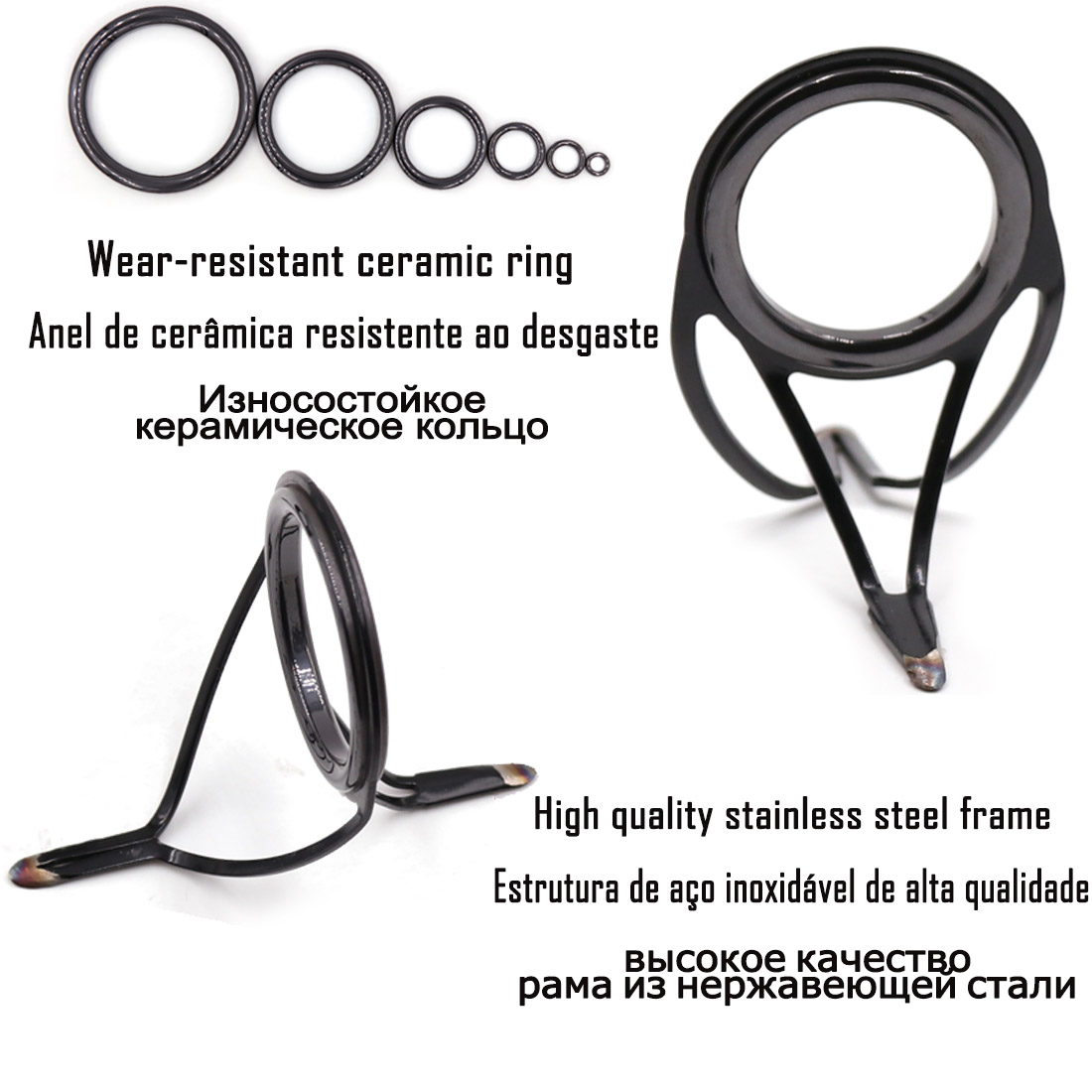 9KM OB Curved Rod Guide Kit 10 - مراجعة Fishing Rod Spinning وسعره