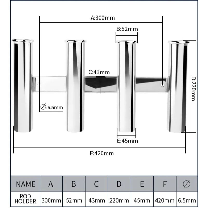 Stainless Steel 4 Tubes Rod ho - مراجعة Fishing Rod Rack وسعره