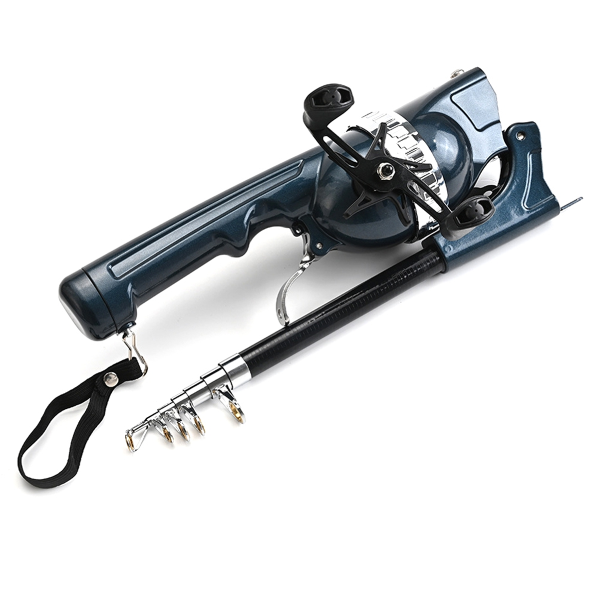 X59A_Portable Folding Fishing  - مراجعة Fishing Rod Travel وسعره