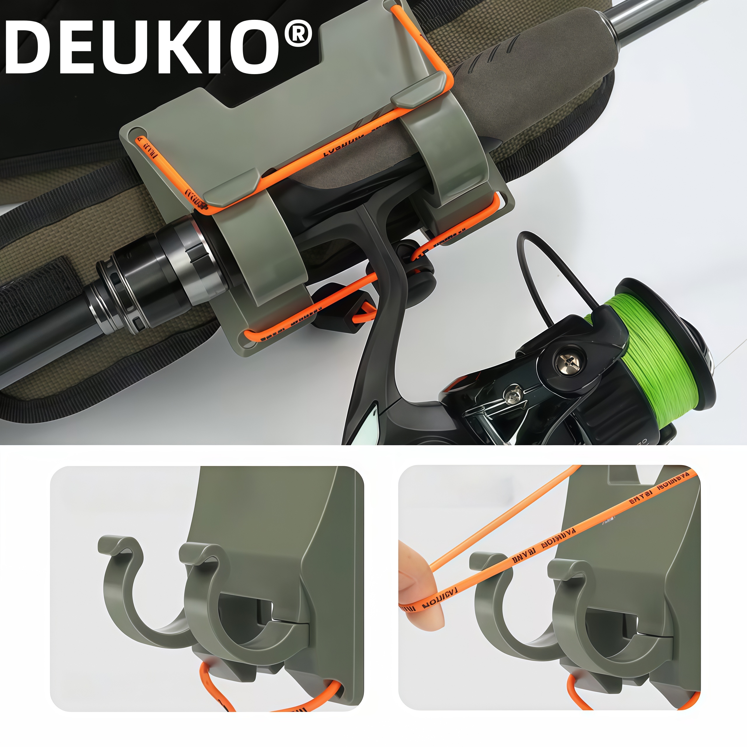 DEUKIO Outdoor Belt Clip Rod H - مراجعة Fishing Rod Spinning وسعره
