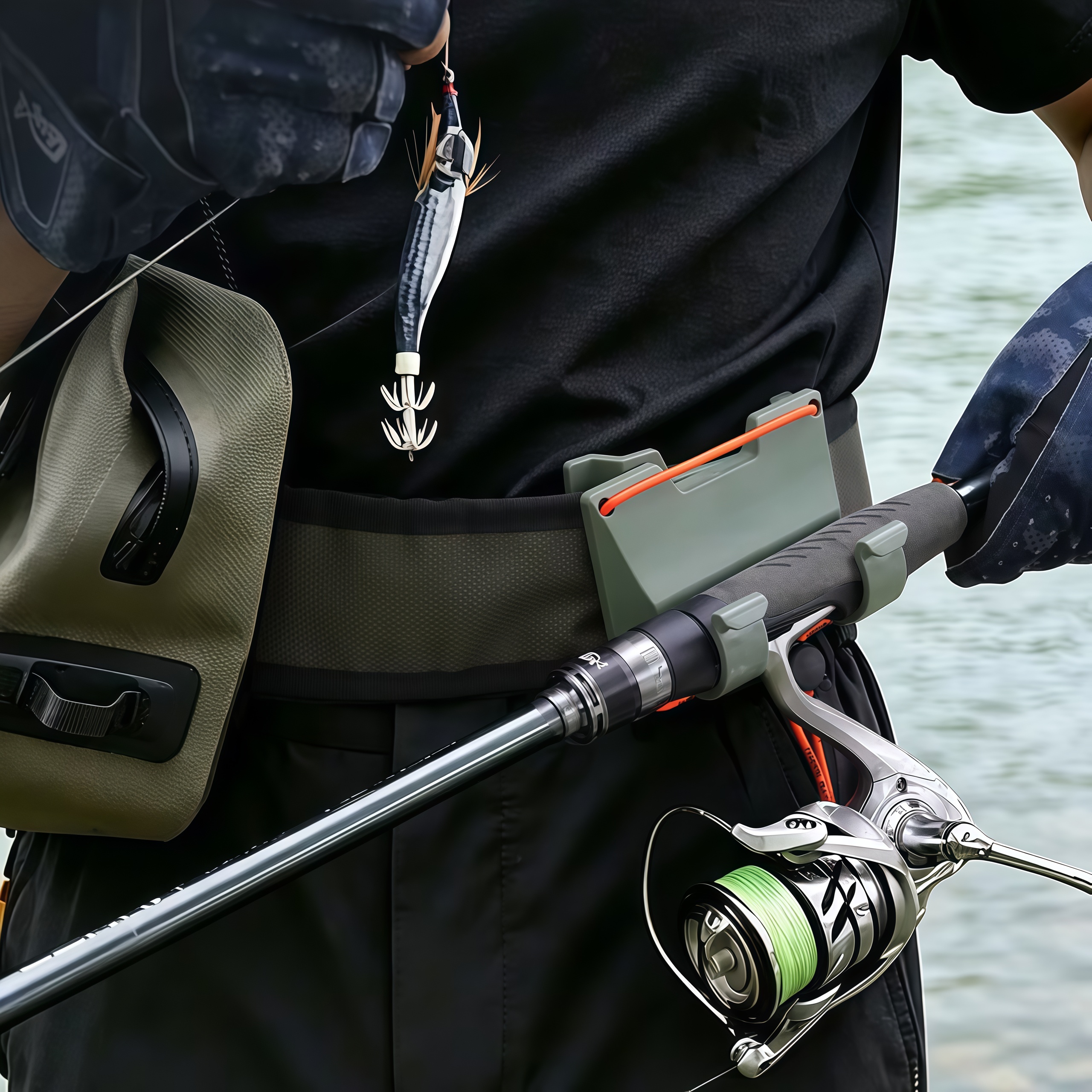 DEUKIO Outdoor Belt Clip Rod H - مراجعة Fishing Rod Spinning وسعره