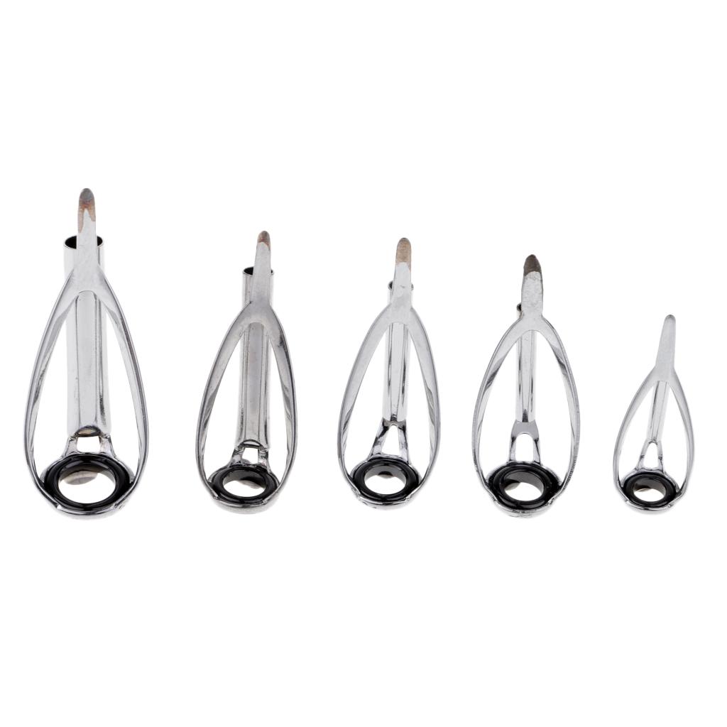 5 Pieces Fishing Rod Tip Kit S - مراجعة Fishing Rod Guide Replacement وسعره