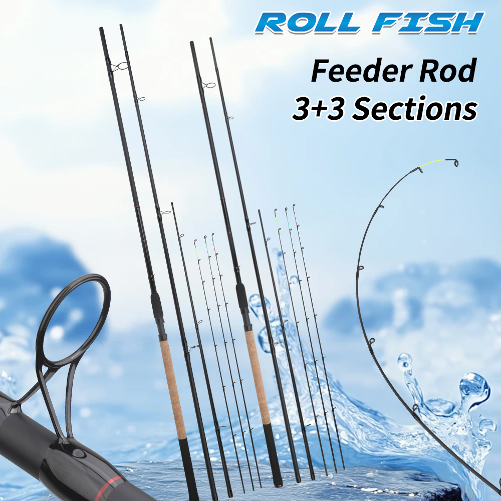 ROLLFISH 3.6m/3.9m Carbon Feed - مراجعة Fishing Rod Tip Replacement وسعره