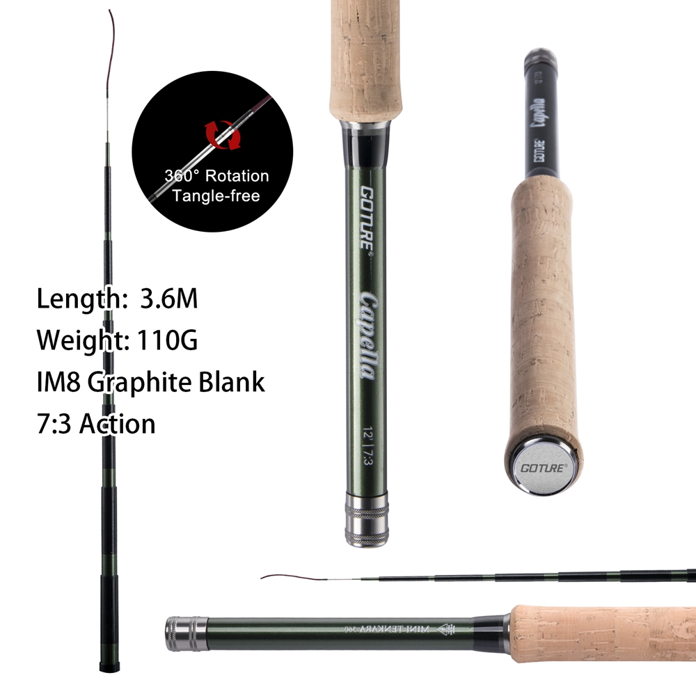 Goture Tenkara Fly Fishing Rod - مراجعة Fishing Rod Carbon Fiber وسعره