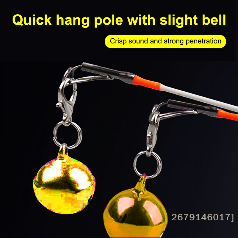 【YY26】10/20pcs New Quick-Clip  - مراجعة Fishing Rod Ice وسعره