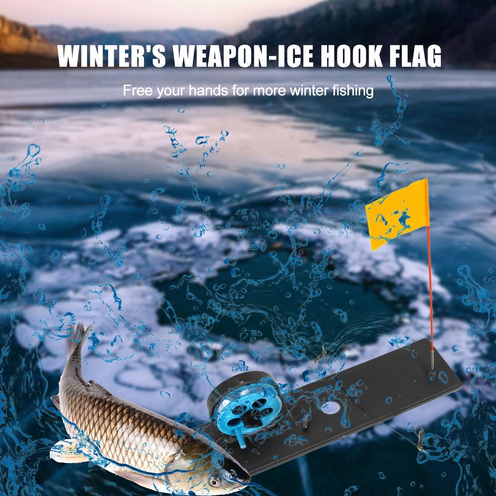 Ice Fishing Rod Tip-up Automat - مراجعة Fishing Rod Ice وسعره