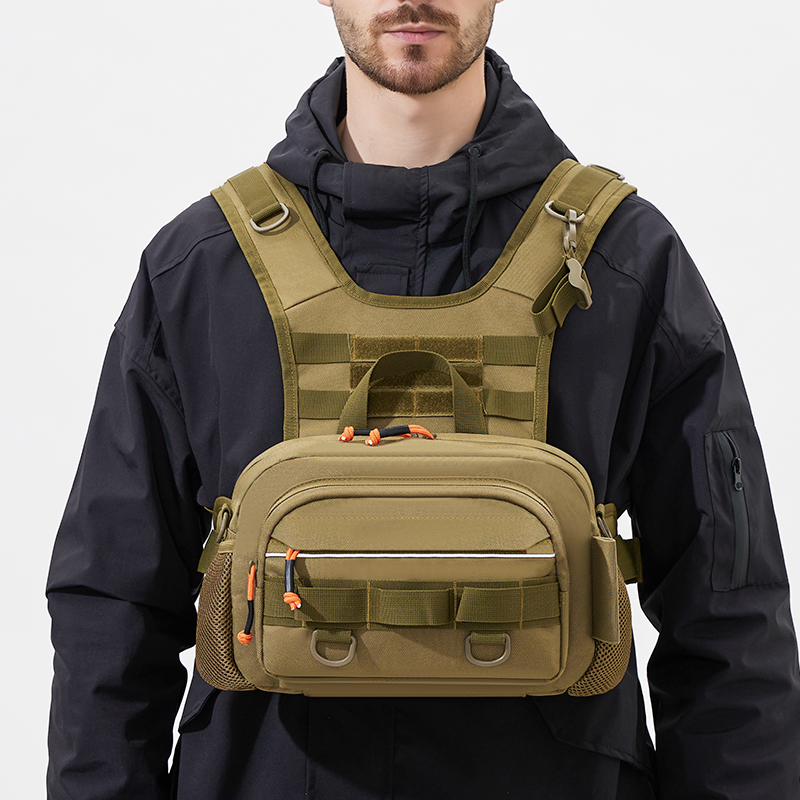 Men Chest Bag Tactical Fishing - مراجعة Fishing Rod Holder وسعره
