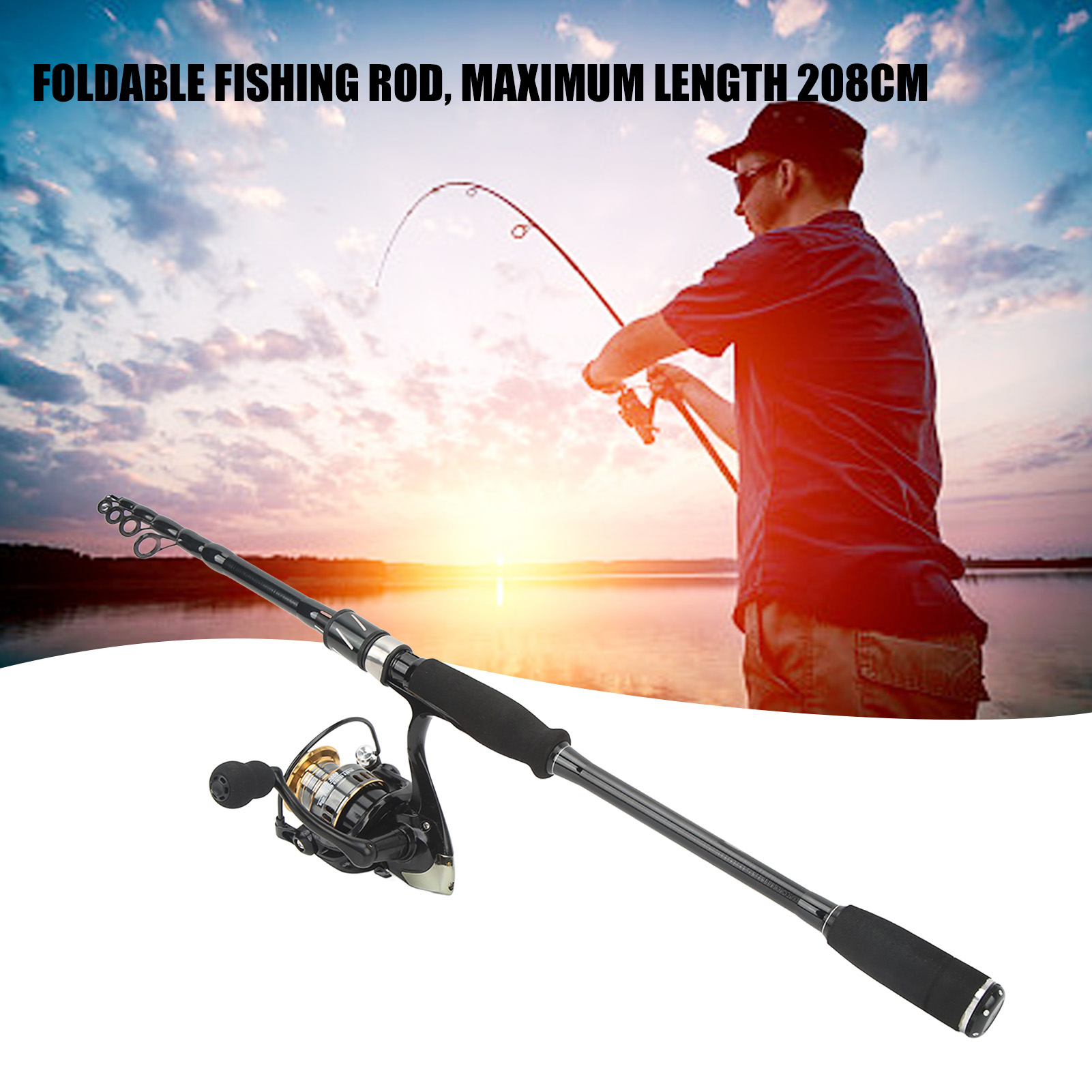 Lure Fishing Rod and Reel Comb - مراجعة Fishing Rod Carbon Fiber وسعره