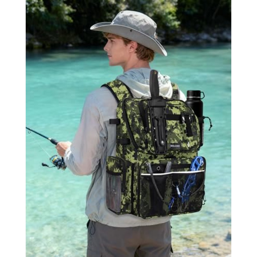 Fishing Backpack with Rod Hold - مراجعة Fishing Rod Holder وسعره