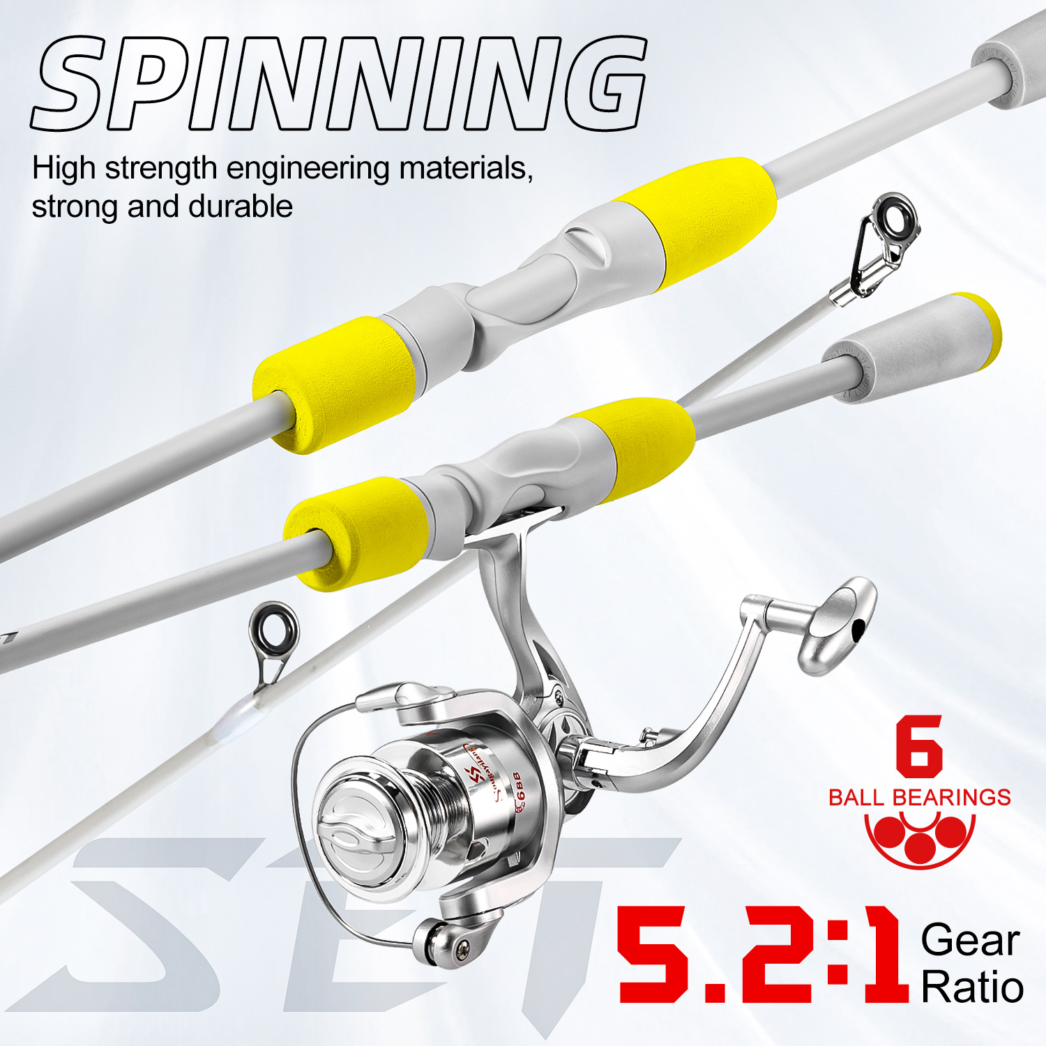 Sougayilang 2section Spinning  - مراجعة Fishing Rod Carbon Fiber وسعره