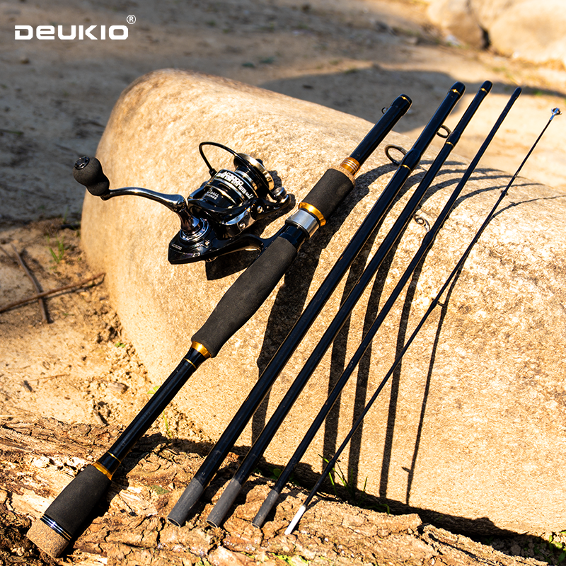 DEUKIO Fishing Rod Reel Combo  - مراجعة Fishing Rod Carbon Fiber وسعره