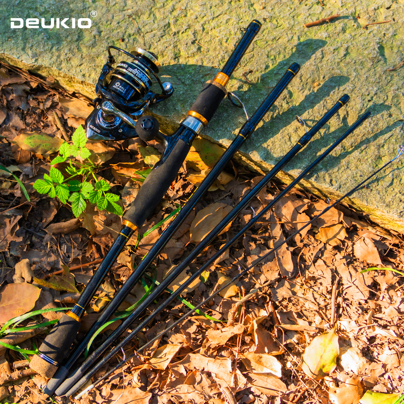 DEUKIO Fishing Rod Reel Combo  - مراجعة Fishing Rod Carbon Fiber وسعره