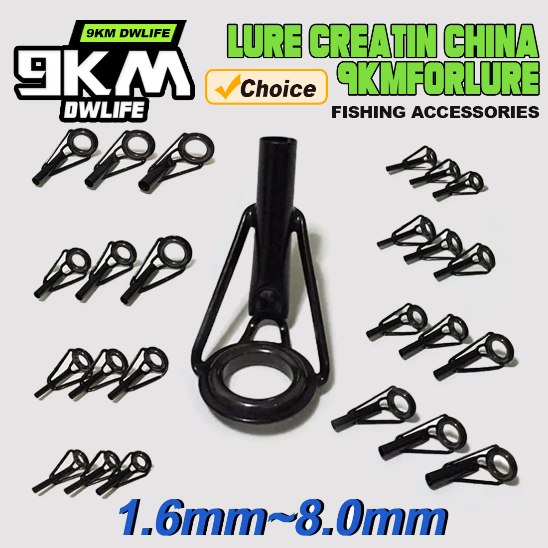 5Pcs Fishing Rod Tip Guides Re - مراجعة Fishing Rod Tip Replacement وسعره