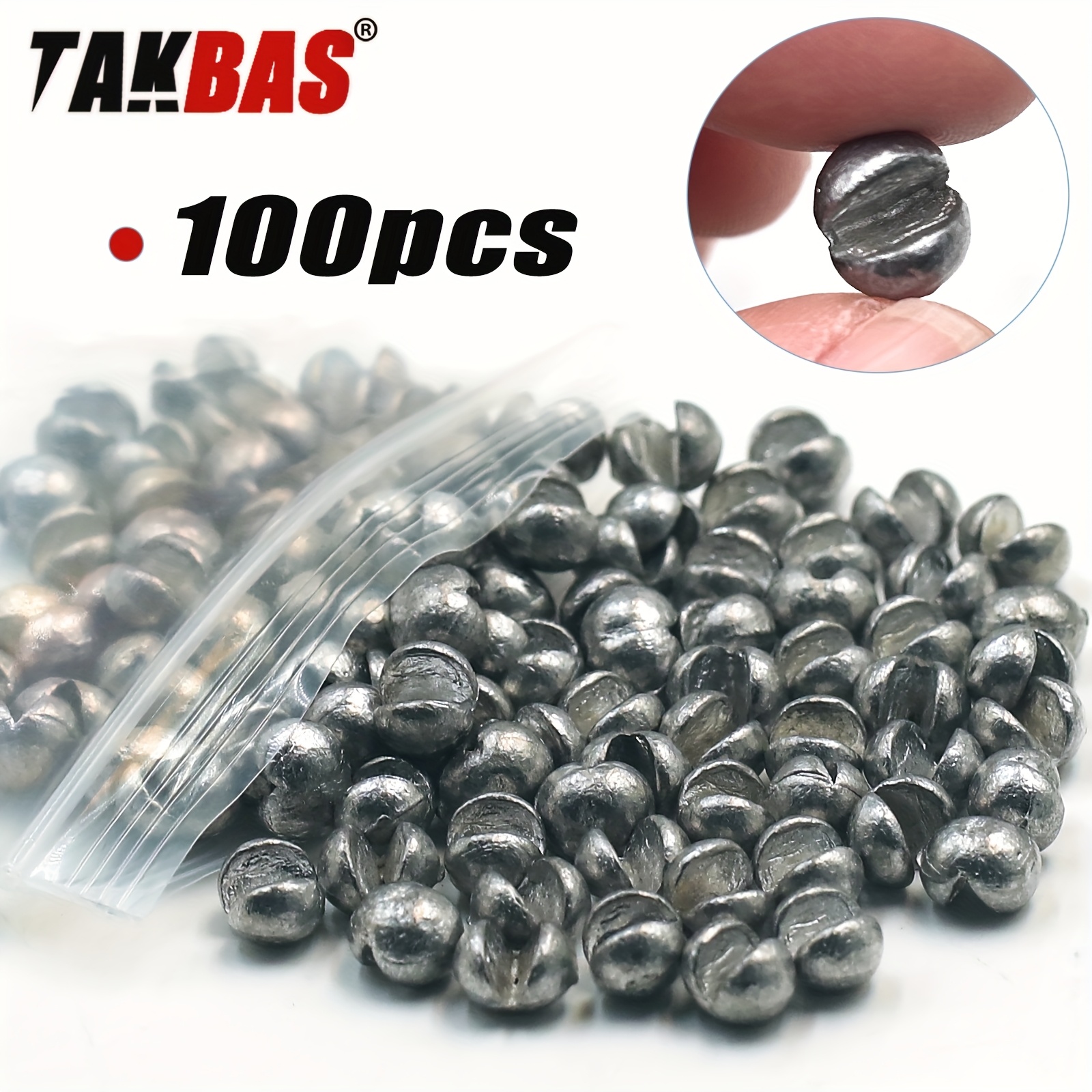 TAKBAS 100pcs Lead Fishing Wei - مراجعة Fishing Rod Building Kit وسعره