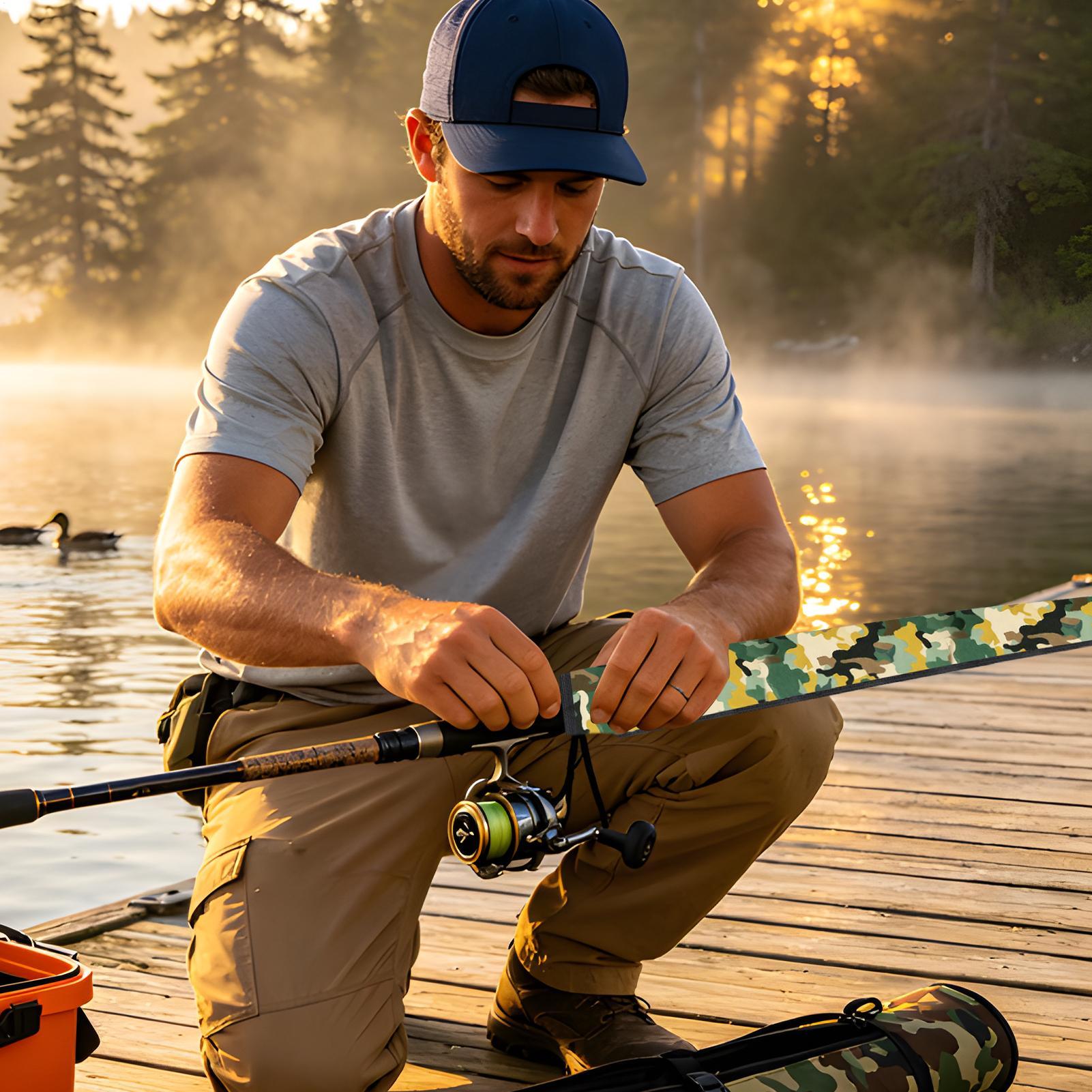 Fishing Rod Sleeves Adjustable - مراجعة Fishing Rod Casting وسعره