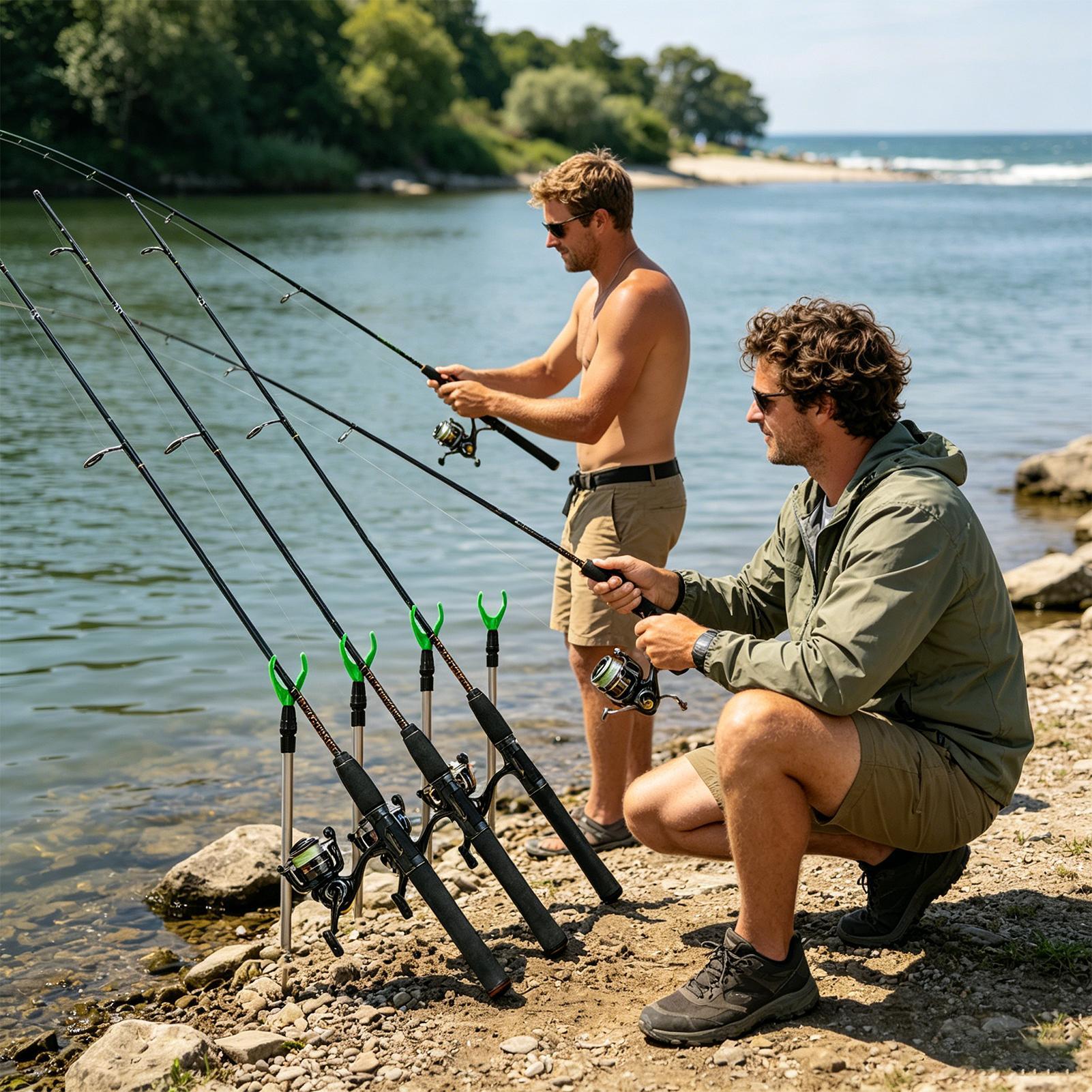Fishing Rod Ground Holder 4 Pi - مراجعة Fishing Rod Telescopic وسعره