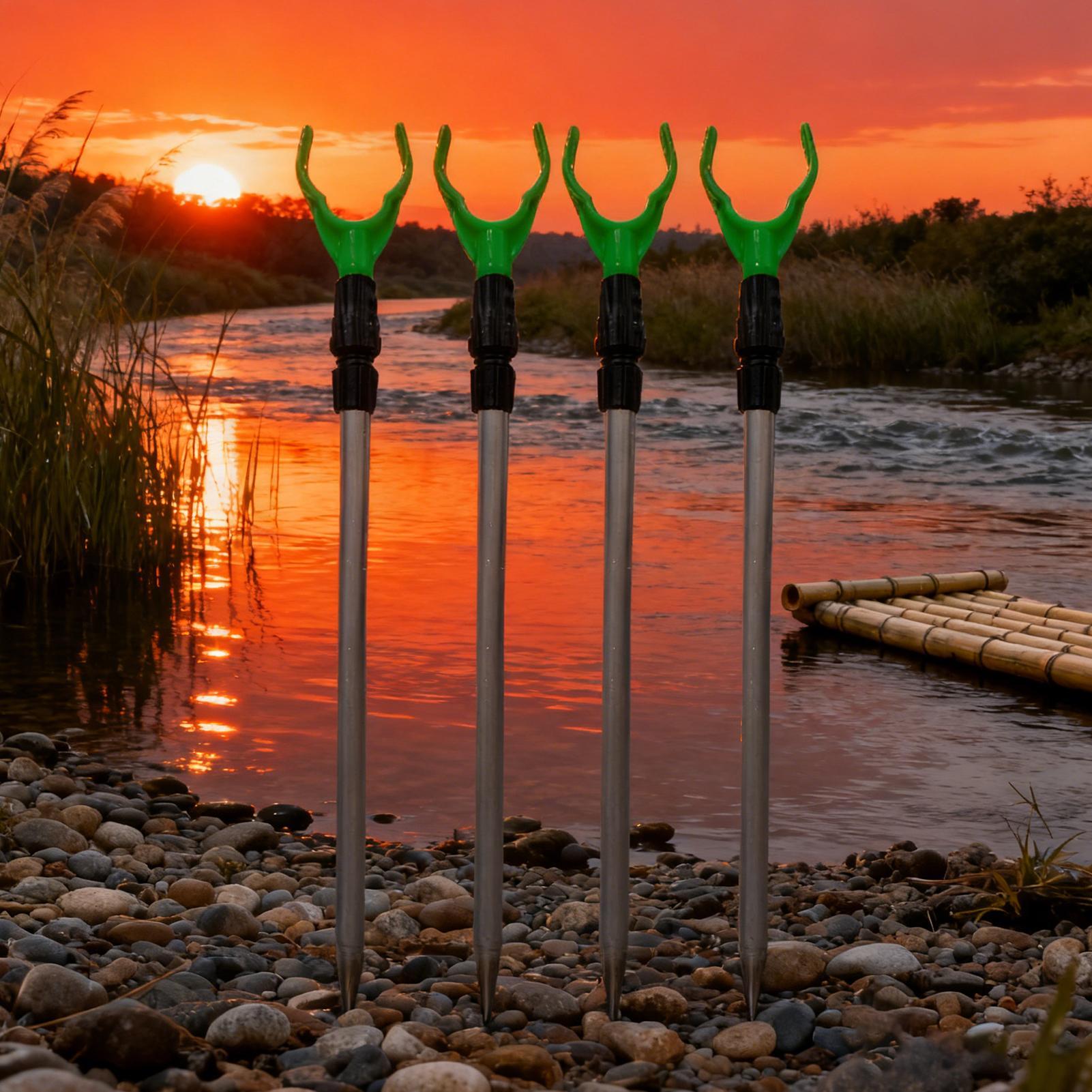 Fishing Rod Ground Holder 4 Pi - مراجعة Fishing Rod Telescopic وسعره