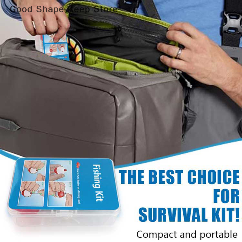 24Pcs Emergency Fishing Kit Po - مراجعة Fishing Rod Case وسعره